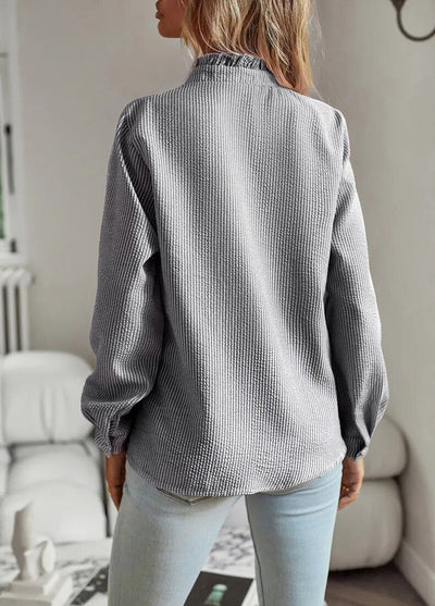 Mila™ | Camicia a maniche lunghe con volant