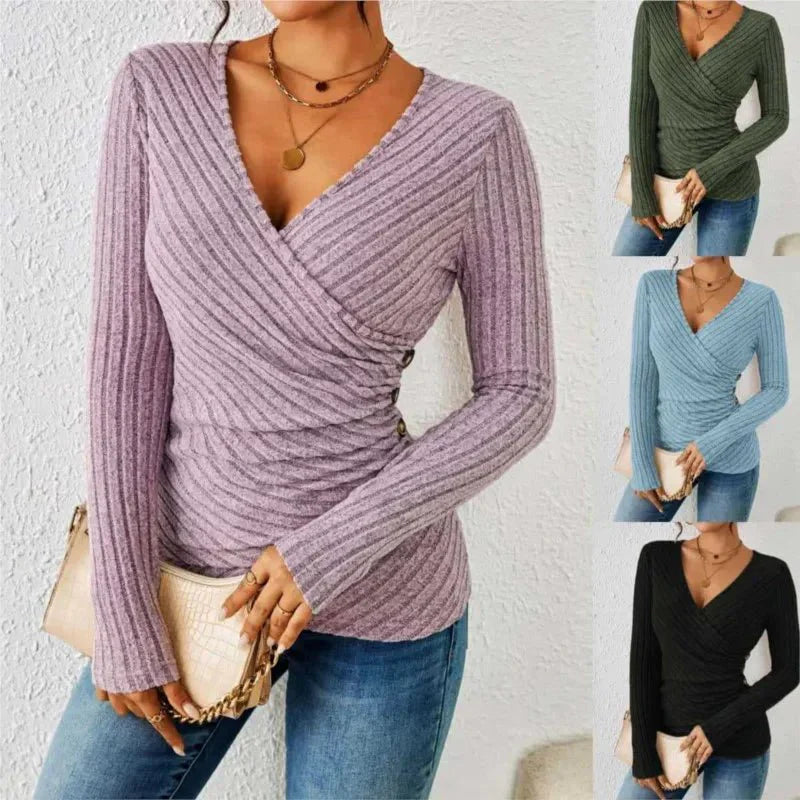 Amelie - Top a maniche lunghe con addome modellato