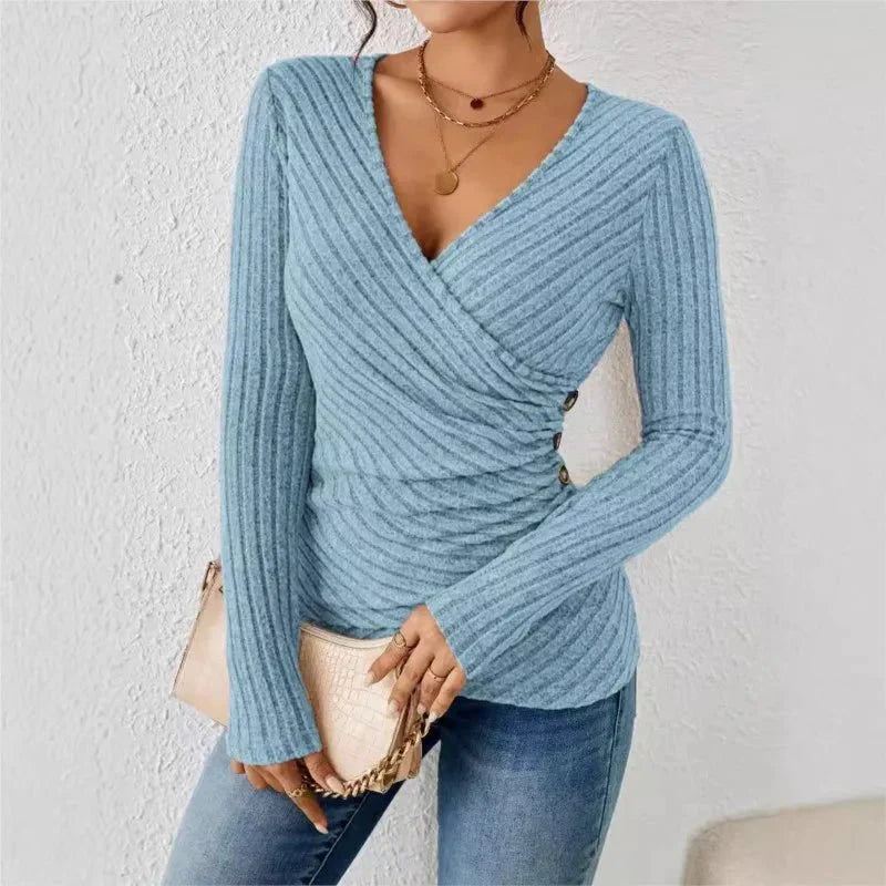 Amelie - Top a maniche lunghe con addome modellato