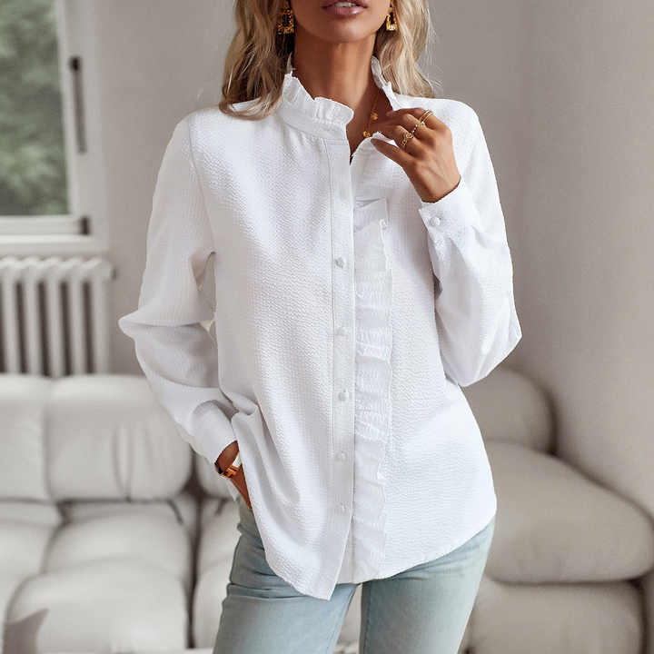Mila™ | Camicia a maniche lunghe con volant